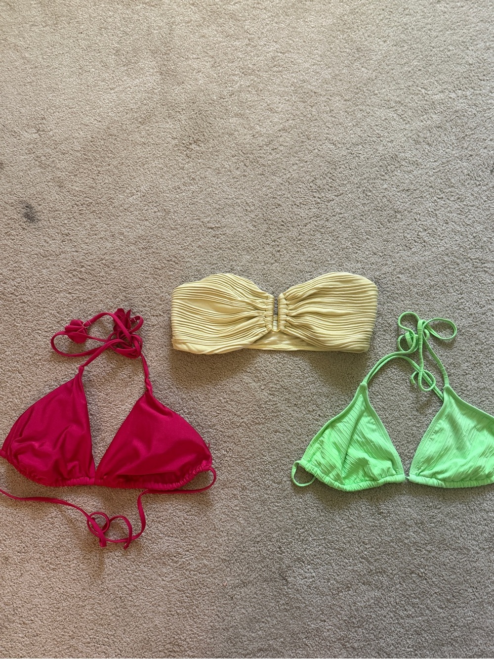 3 bikini tops